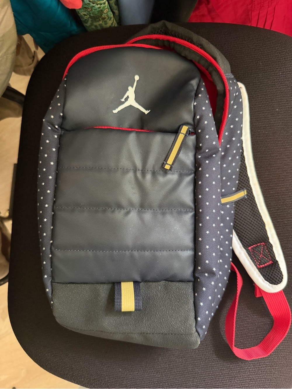Jordan Kids Mini Backpack - Navy Blue & White Star Print